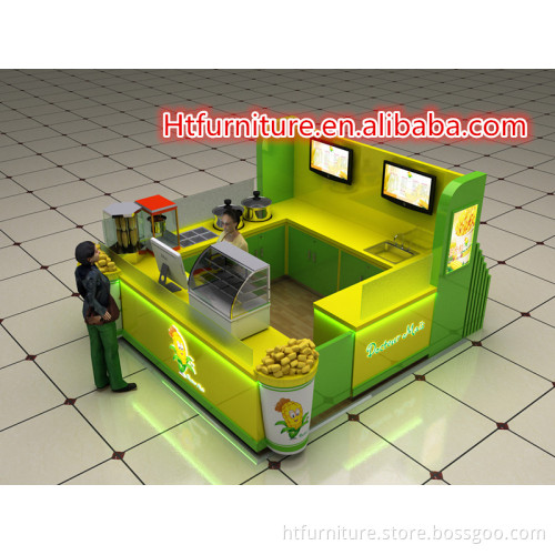 China professional sweet cup corn kiosk design
